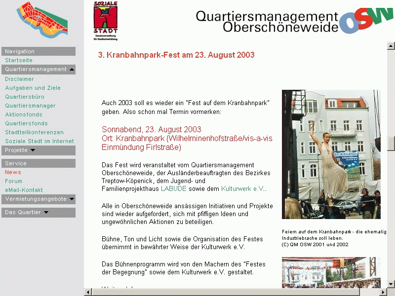 Quartiersmanagement Oberschöneweide